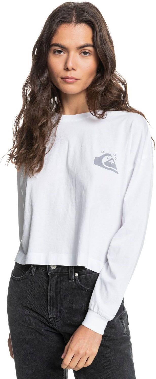 Quiksilver Longsleeve »OVERSIZED CROP LS TEE« weiss  L (42) M (40) S (38) XL (44) XS (36)