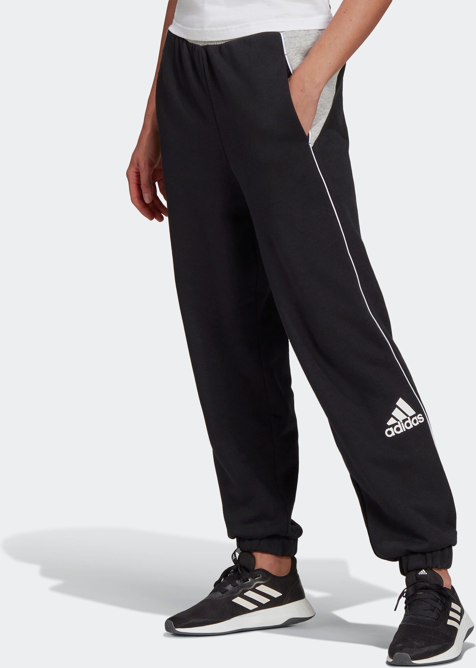 Adidas Performance Sporthose »ESSENTIALS COLORBLOCK LOOSE HOSE« schwarz  L (42/44) M (38/40) S (34/36) XL (46/48) XS (30/32) XXL (50/52)