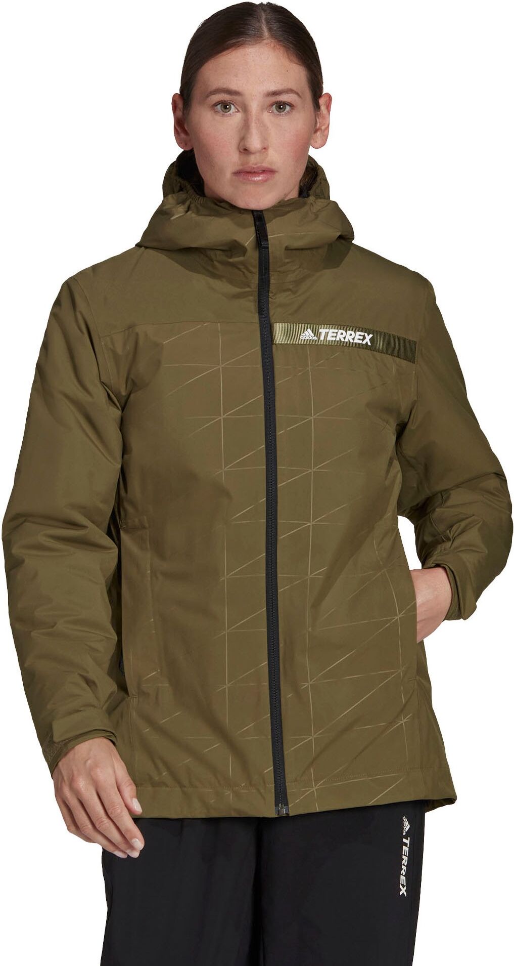 Adidas TERREX Outdoorjacke »TERREX MULTI RAIN RDY INS 2L RAIN JACKET« grün  L (42/44) M (38/40) S (34/36) XL (46/48) XS (30/32)