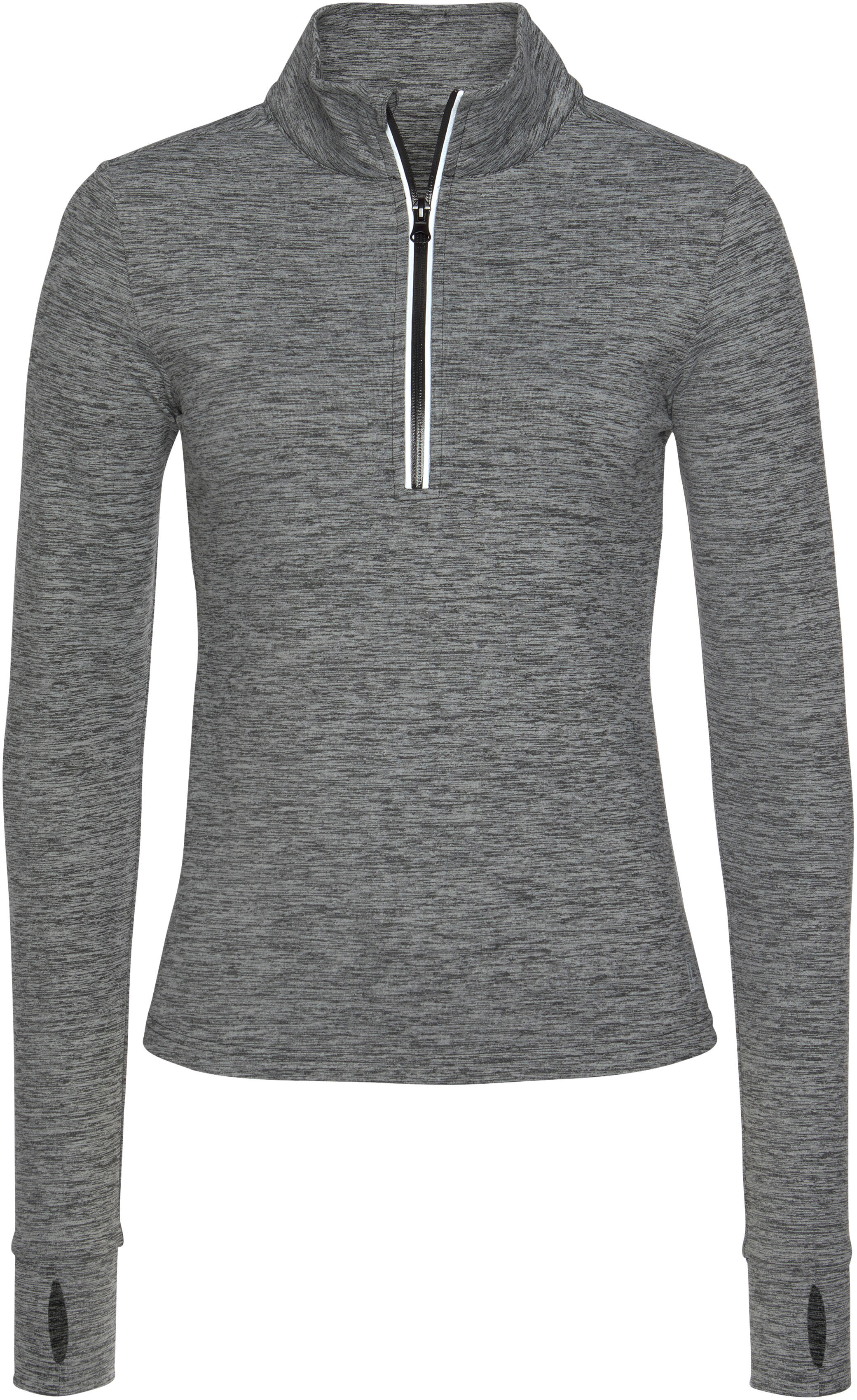 LASCANA ACTIVE Laufshirt, Thermo mit reflektierenden Details grau  L (44/46) M (40/42) S (36/38) XL (48/50) XS (32/34)