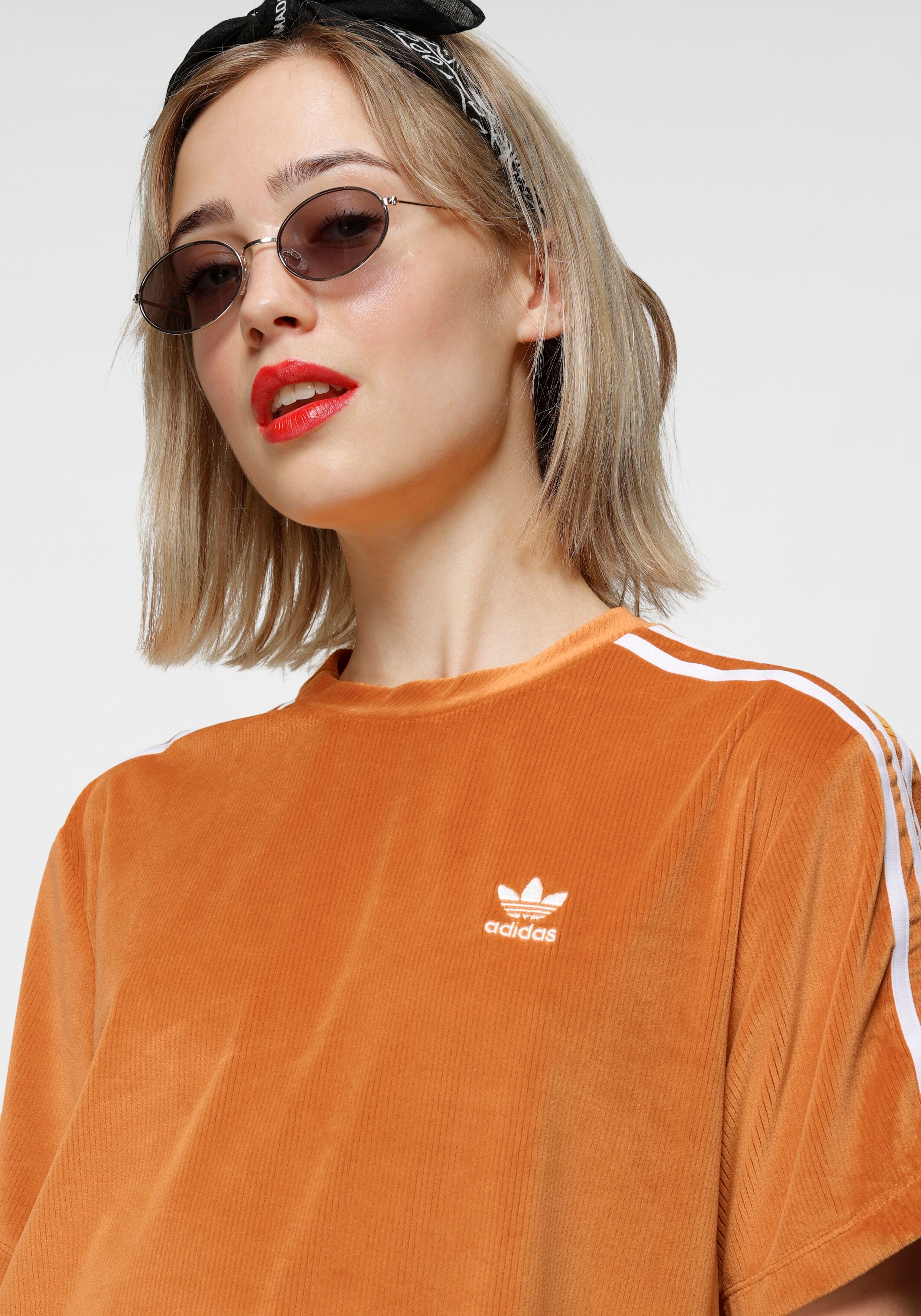 Adidas Originals T-Shirt »ADICOLOR PRIMEGREEN ORIGINALS RELAXED WOMENS« orange  32 34 36 38 40 42 44 46 48