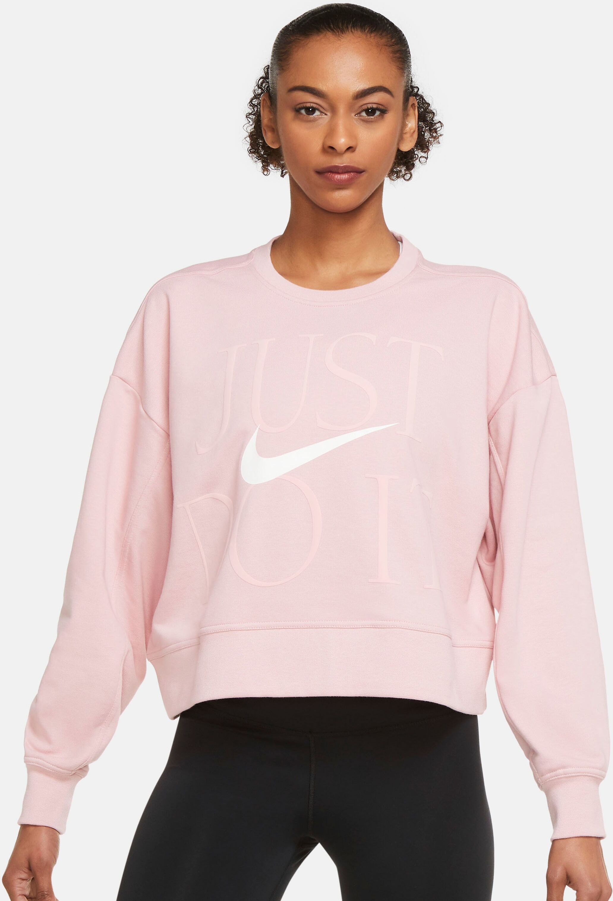 Nike Sweatshirt »DRI-FIT GET FIT WOMENS TRAINING CREW« rot  L (42/44) M (38/40) S (34/36) XL (46/48) XS (30/32)