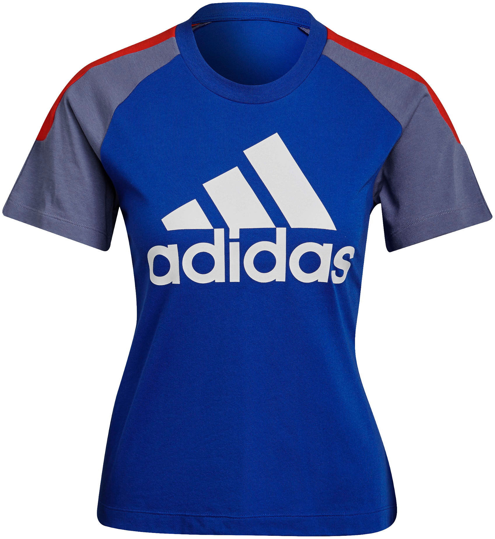 Adidas Performance T-Shirt »Colorblock T-Shirt« blau Größe L (42/44) M (38/40) S (34/36) XL (46/48) XS (30/32) XXL (50/52)