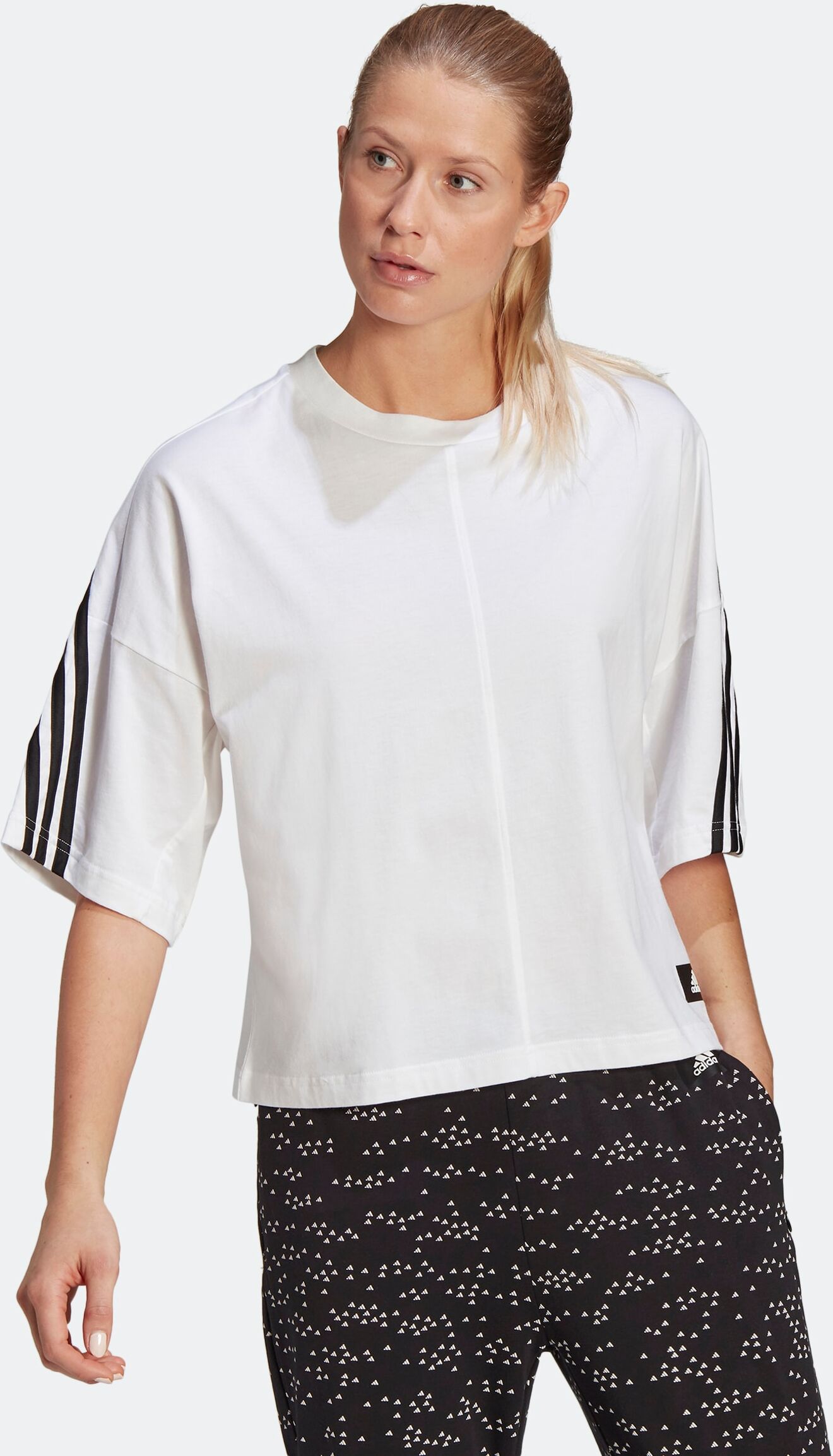 Adidas Performance T-Shirt »ADIDAS SPORTSWEAR FUTURE ICONS 3-STREIFEN« weiss Größe L (46/48) M (42/44) S (38/40) XL (50/52) XS (34/36) XXL (54)