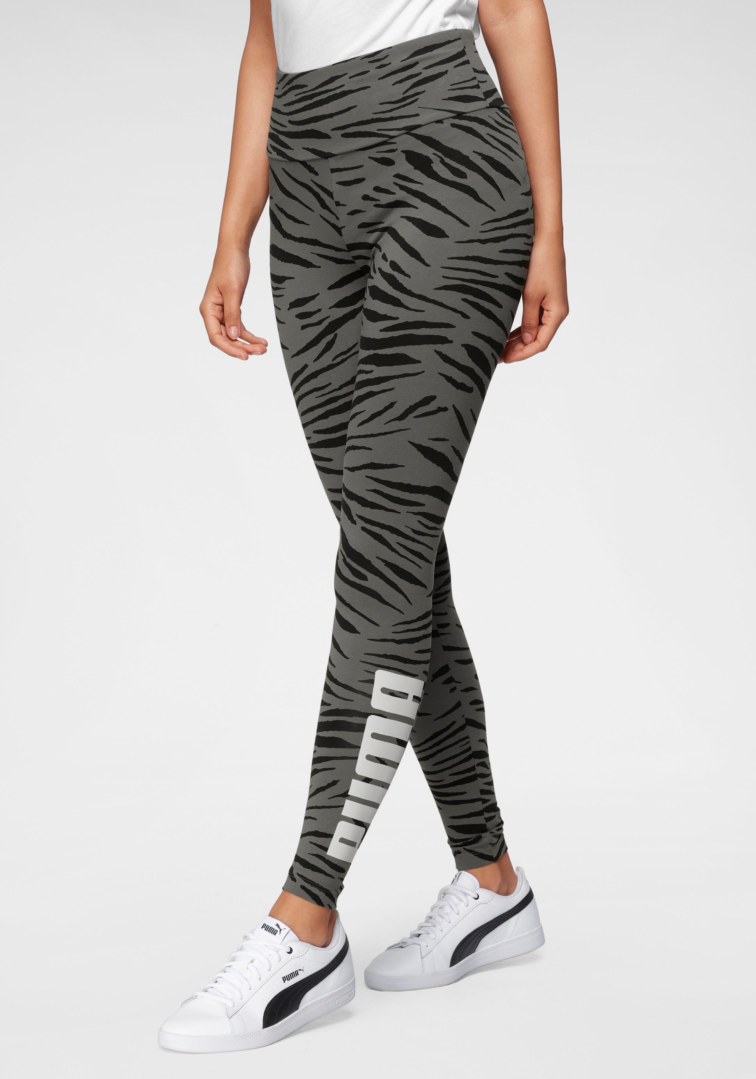 Puma Leggings »AOP Leggings« grau Größe L M S XL XS