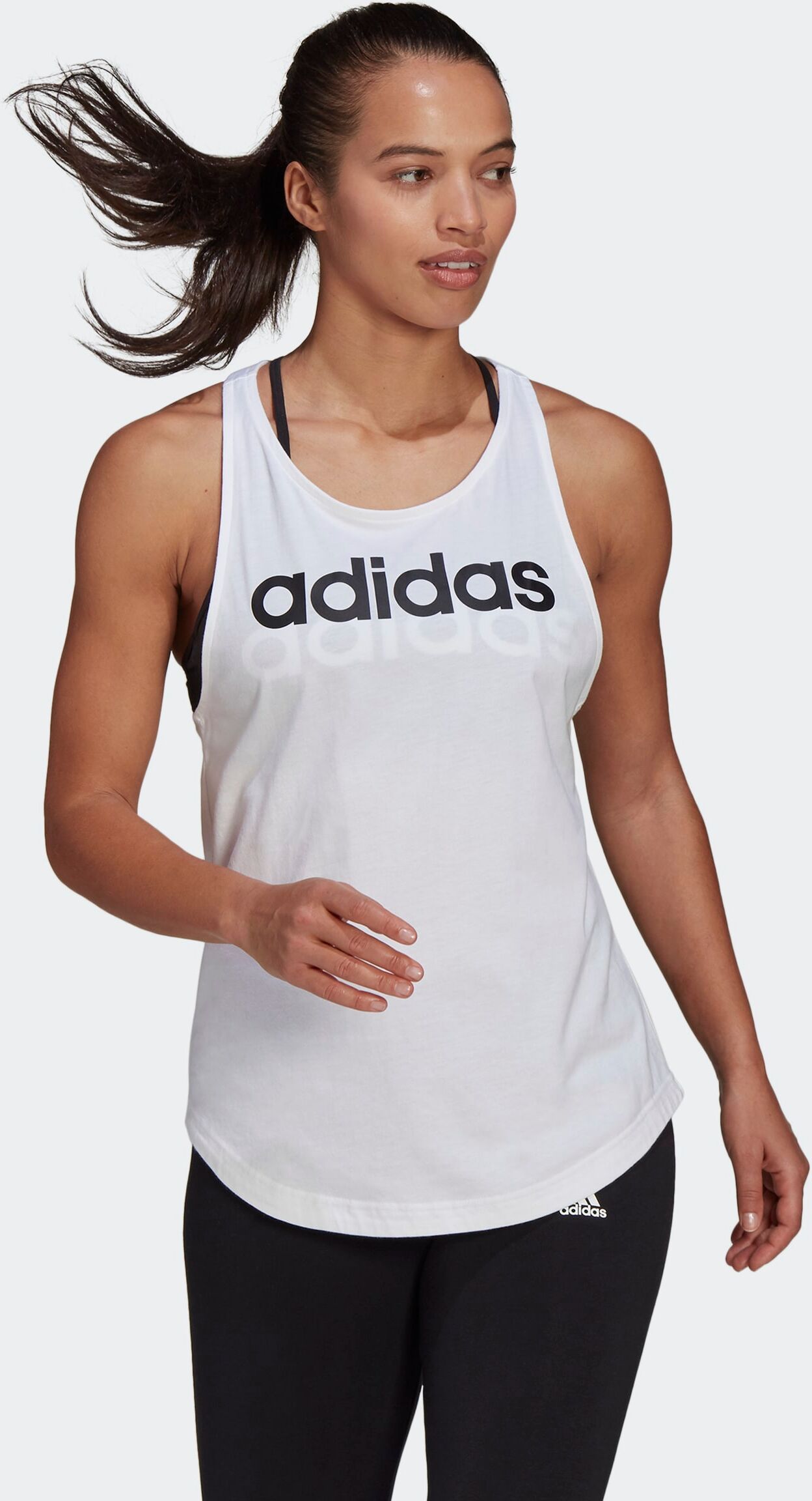 Adidas Performance Tanktop »LOUNGEWEAR ESSENTIALS LOOSE LOGO« weiss Größe L (44/46) M (40/42) S (36/38) XL (48/50) XS (32/34) XXL (52)