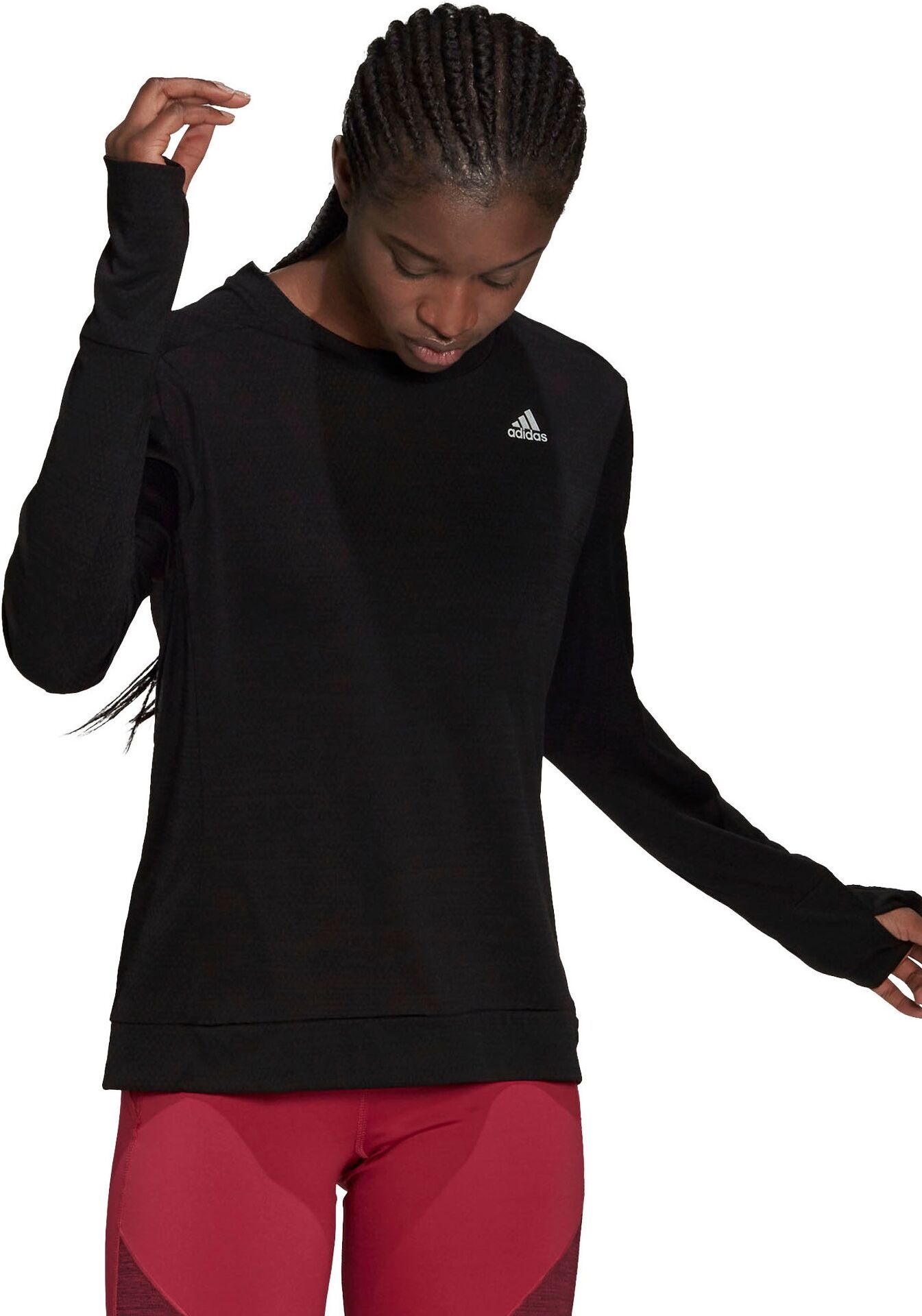 Adidas Performance Laufshirt »COOLER LONGSLEEVE« schwarz Größe L (42/44) M (38/40) S (34/36) XL (46/48) XS (30/32)