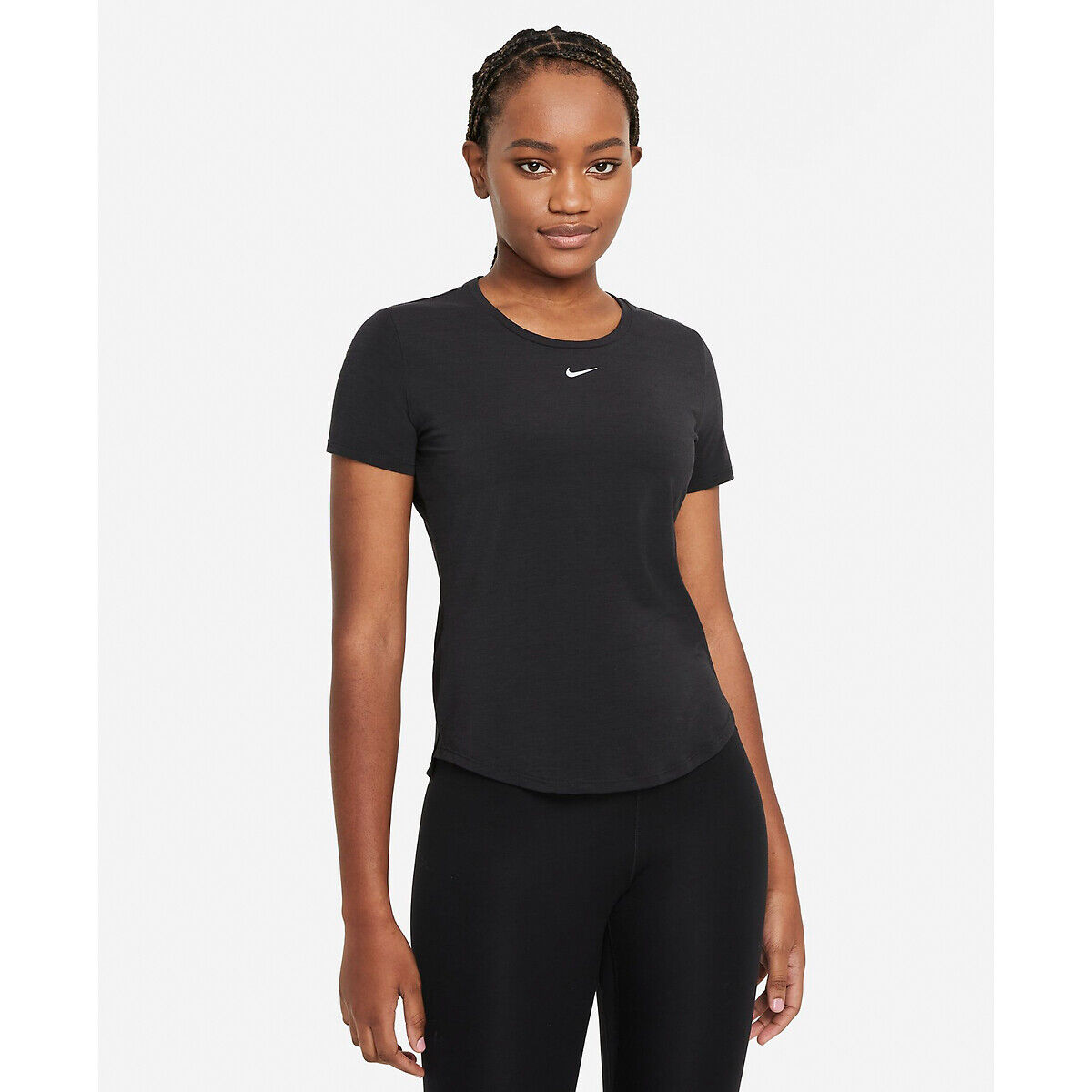 NIKE Atmungsaktives T-Shirt One Luxe SCHWARZ