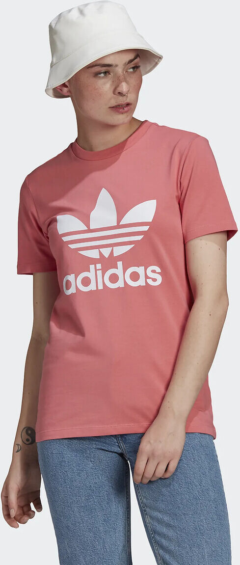 Adidas T-Shirt mit Trefoil-Logo ROSA