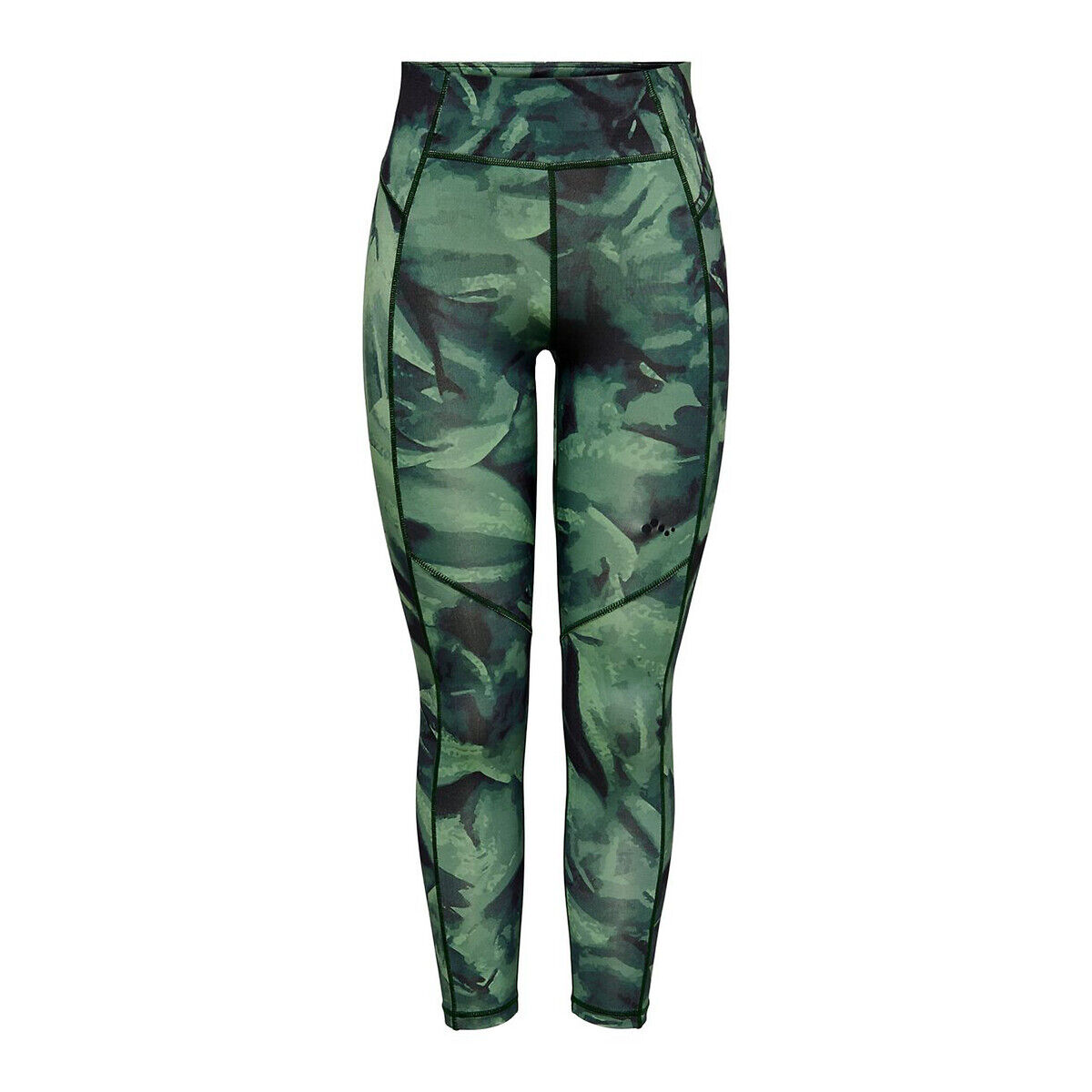 ONLY PLAY Sport-Leggings, Pflanzen-Print GRÜN