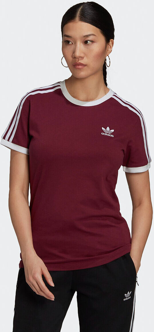 Adidas T-Shirt Adicolor mit 3-Streifen ROT