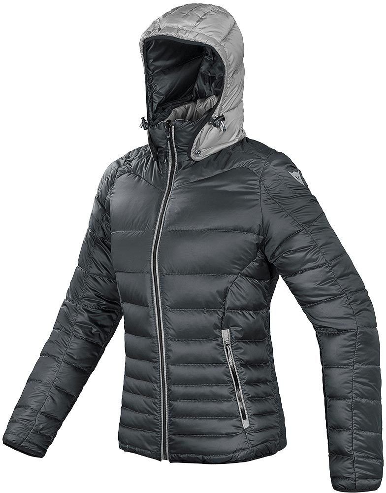 Dainese Courmayeur Daunen Damen Motorrad Textiljacke M Schwarz Silber