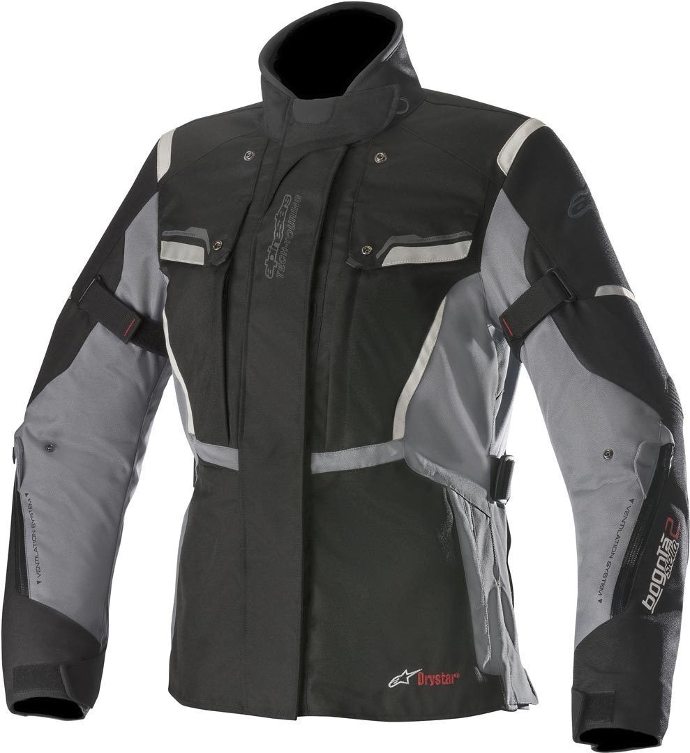 Alpinestars Stella Bogota V2 Drystar Damen Textiljacke XL Schwarz Grau