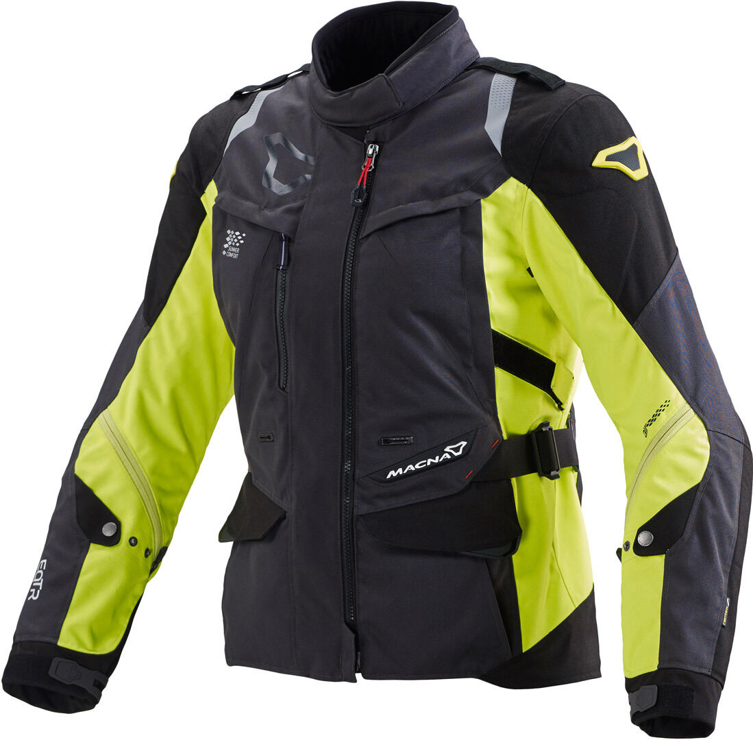 Macna Equator Damen Textiljacke XS Schwarz Gelb