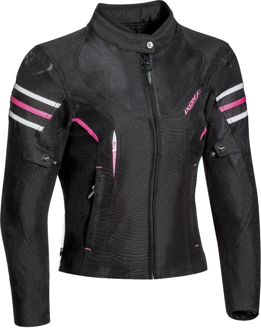 Ixon Ilana Damen Motorrad Textiljacke XS Schwarz Pink