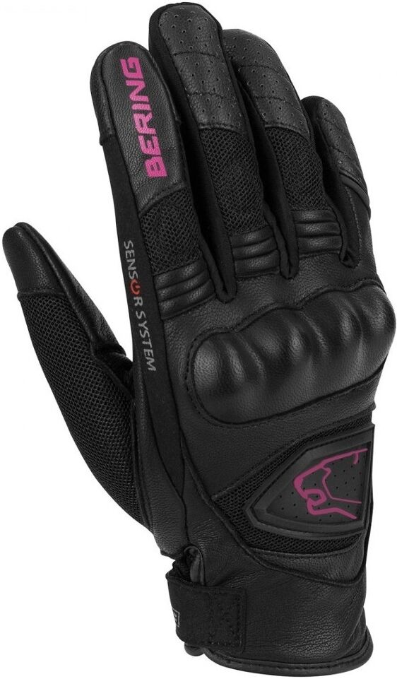 Bering Ginza Damen Motorradhandschuhe L Schwarz Pink