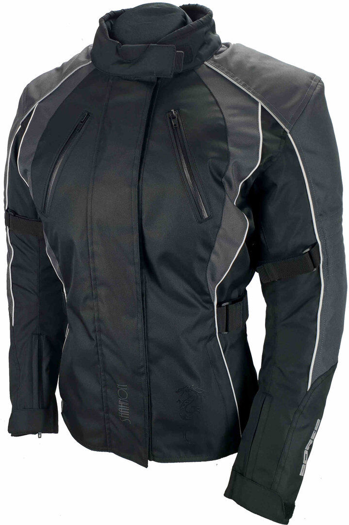 Bores Shanon Damen Motorrad Textiljacke XL Schwarz Grau