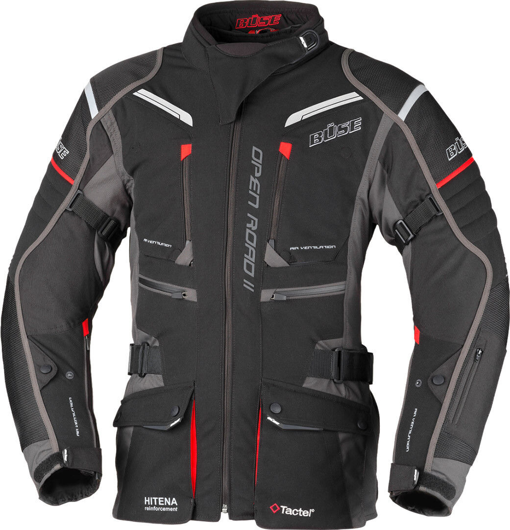 Büse Open Road II Damen Motorrad Textiljacke 46 Schwarz