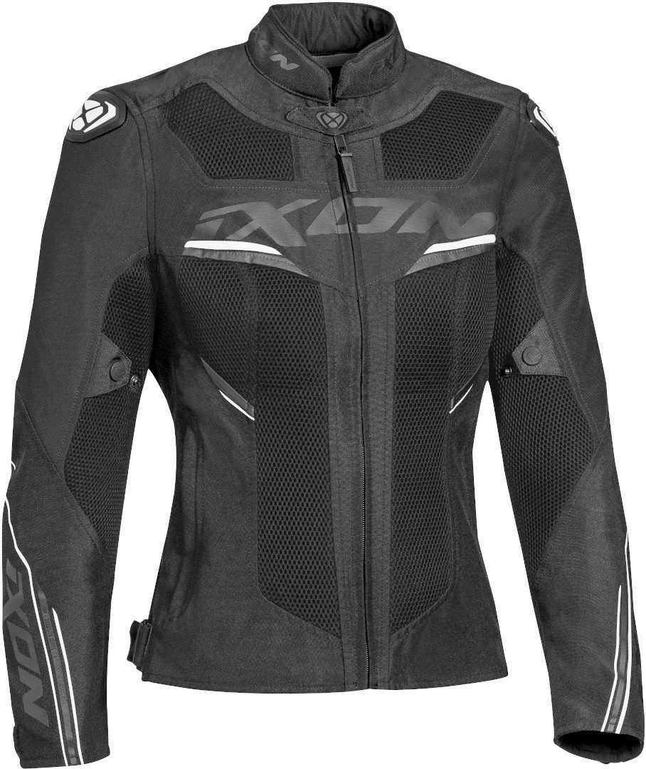 Ixon Draco Damen Motorrad Textiljacke XS Schwarz Weiss