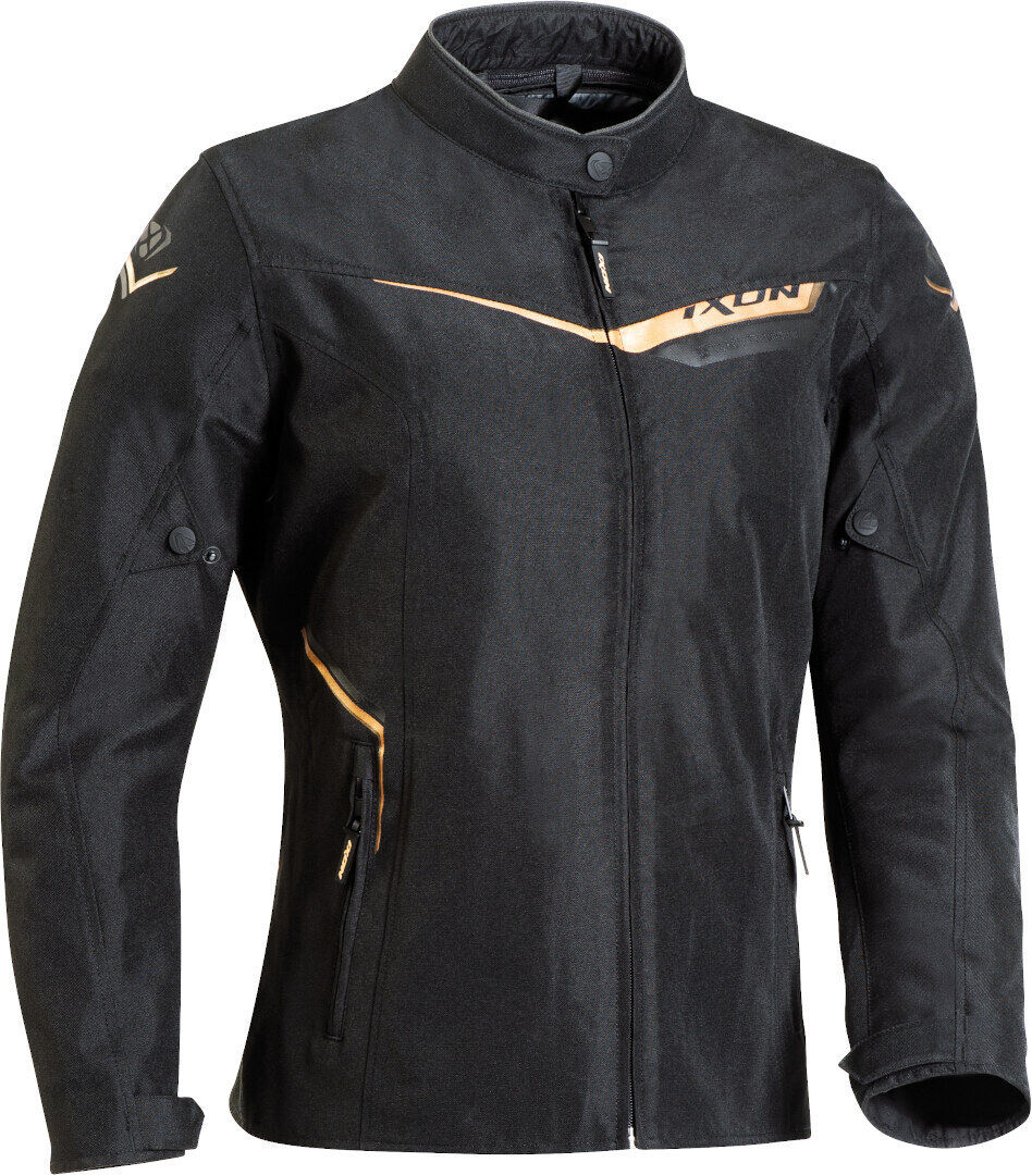 Ixon Slash-C Damen Motorrad Textiljacke 7XL Schwarz Gold