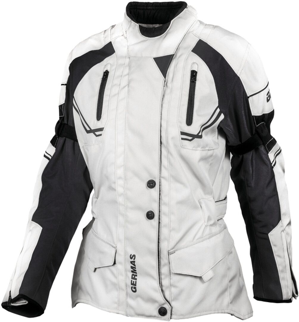 GMS Taylor Damen Motorrad Textiljacke M Schwarz Grau