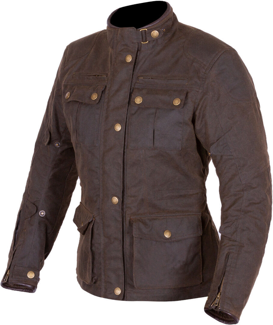 Merlin Buxton II Damen Motorrad Wachsjacke 2XL Grün