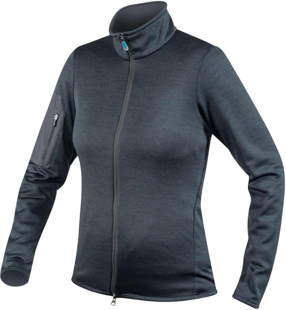 Komperdell Full Zip Sweater Damen Protektorenjacke 25 2XS Schwarz Blau