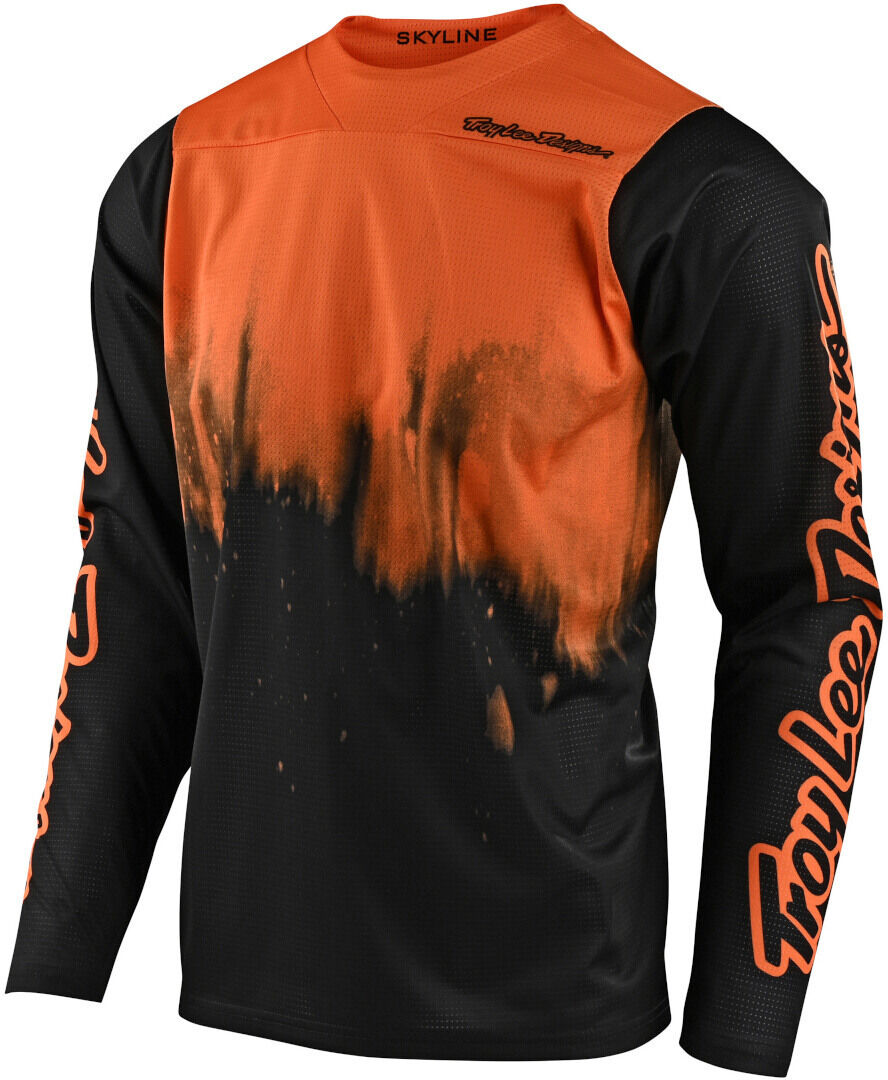 Troy Lee Designs Skyline Diffuze Fahrrad Jersey S Schwarz Orange