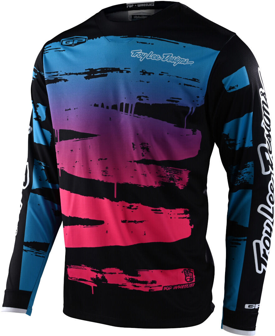 Troy Lee Designs One & Done GP Brushed Motocross Jersey XL Schwarz Pink