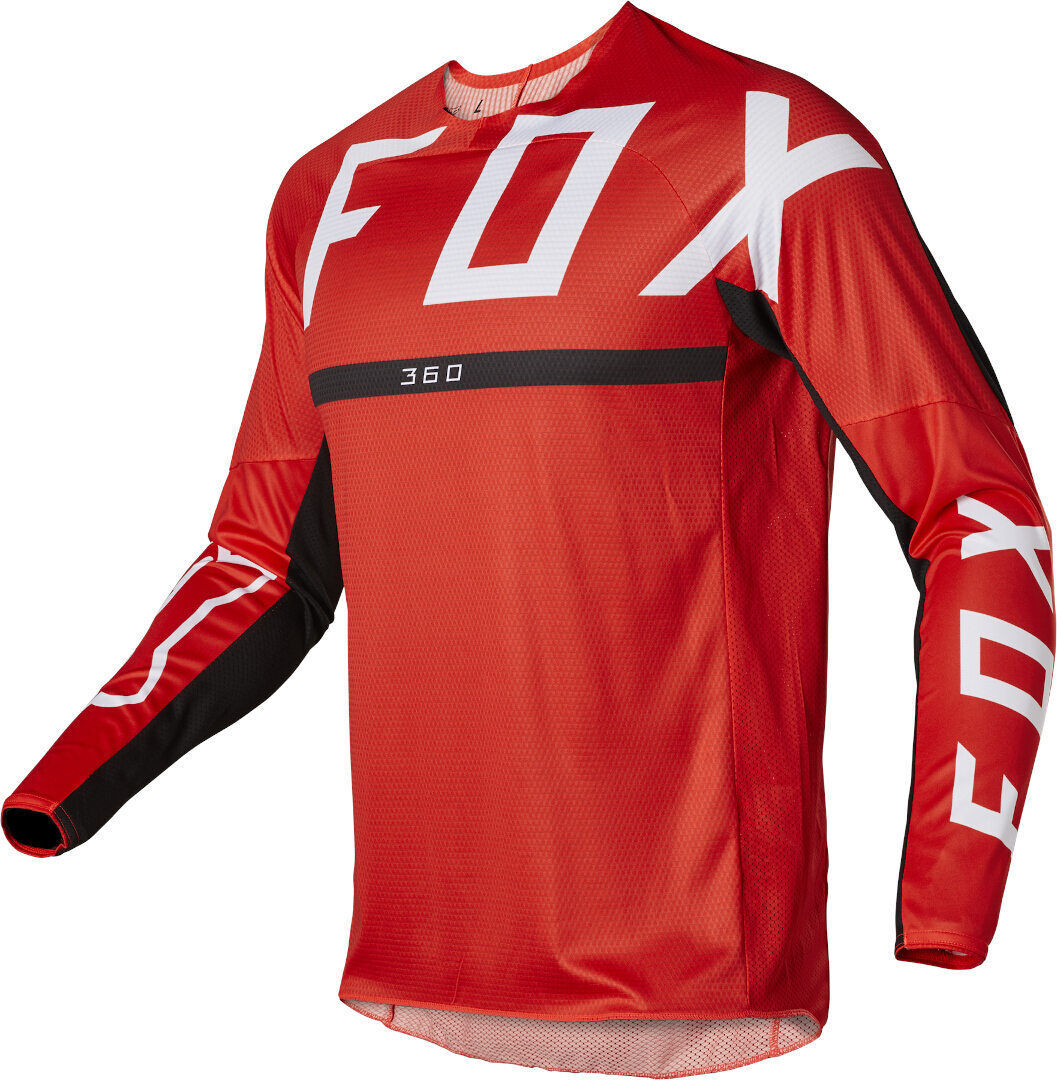 Fox 360 Merz Motocross Jersey L Schwarz Rot