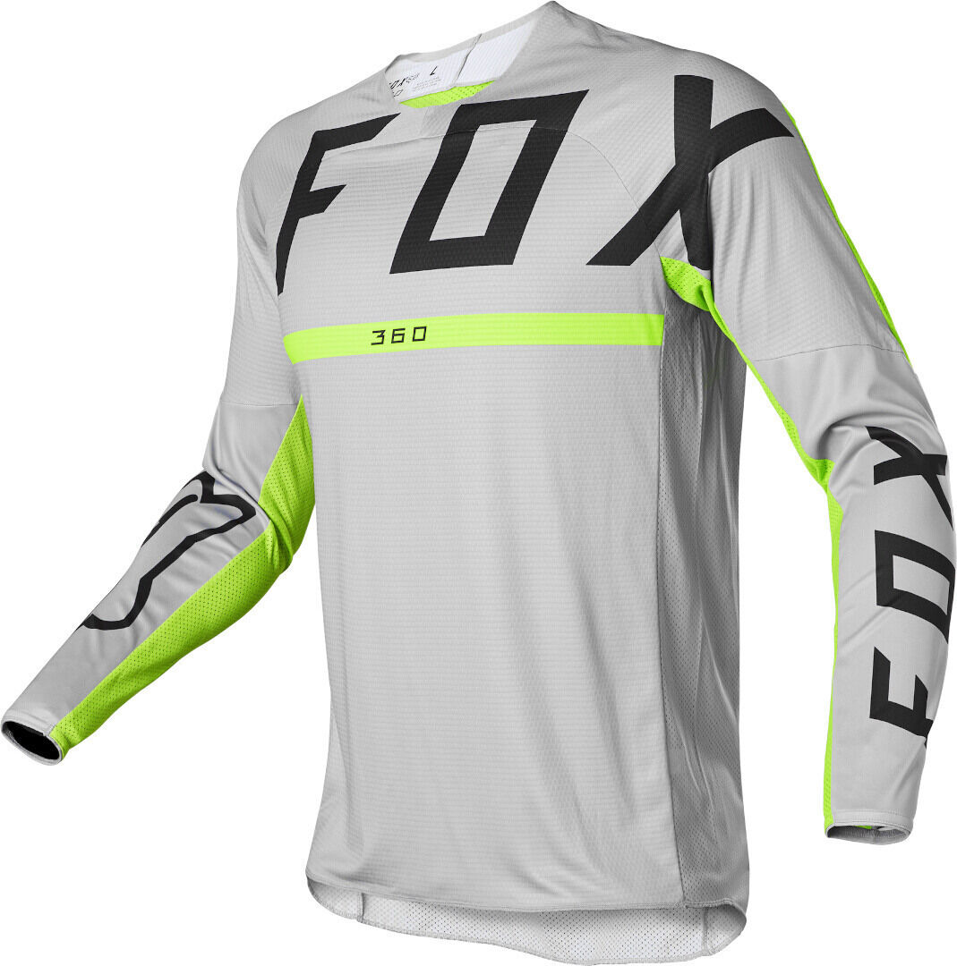 Fox 360 Merz Motocross Jersey S Grau Grün