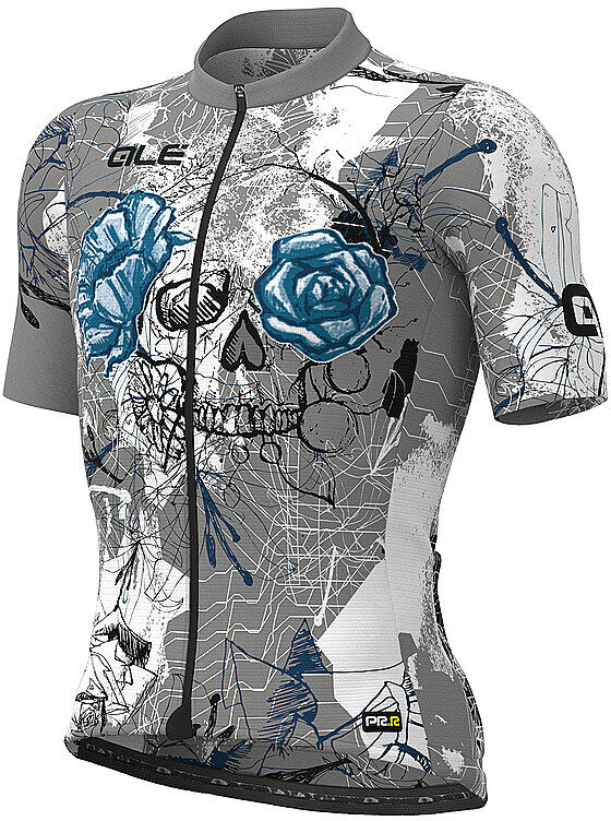 ALE Herren Rad Trikot Skull grau   Größe: L   L21086403 Auf Lager Herren L