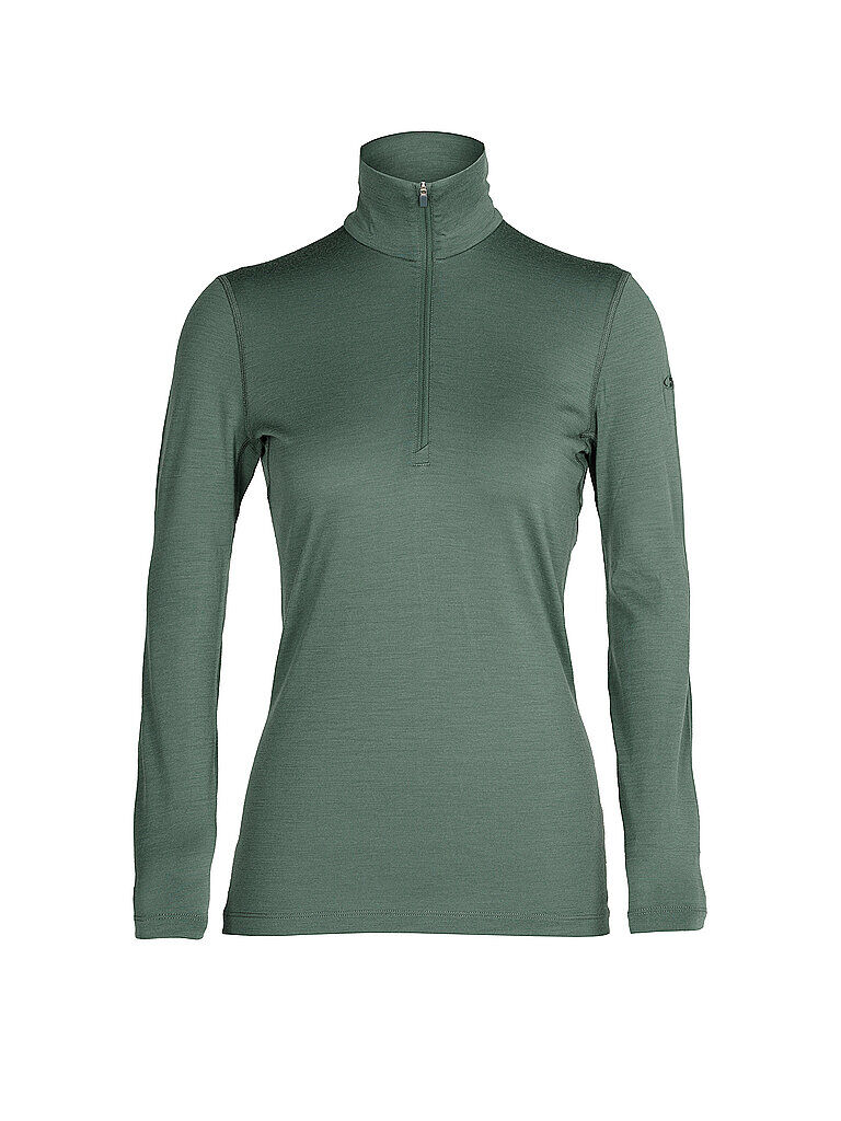 ICEBREAKER Damen Funktionsshirt Merino 200 Oasis Long Sleeve Half Zip Curve grün   Größe: S   IB104380 Auf Lager Damen S