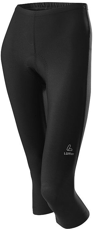 LÖFFLER Damen Radhose Basic 3/4 schwarz   Größe: 50   06635 Auf Lager Damen 50