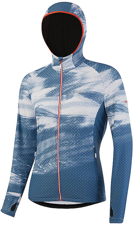 LÖFFLER Damen Langlauf-Hoodie Speed Rew blau   Größe: 36   25306 Auf Lager Damen 36