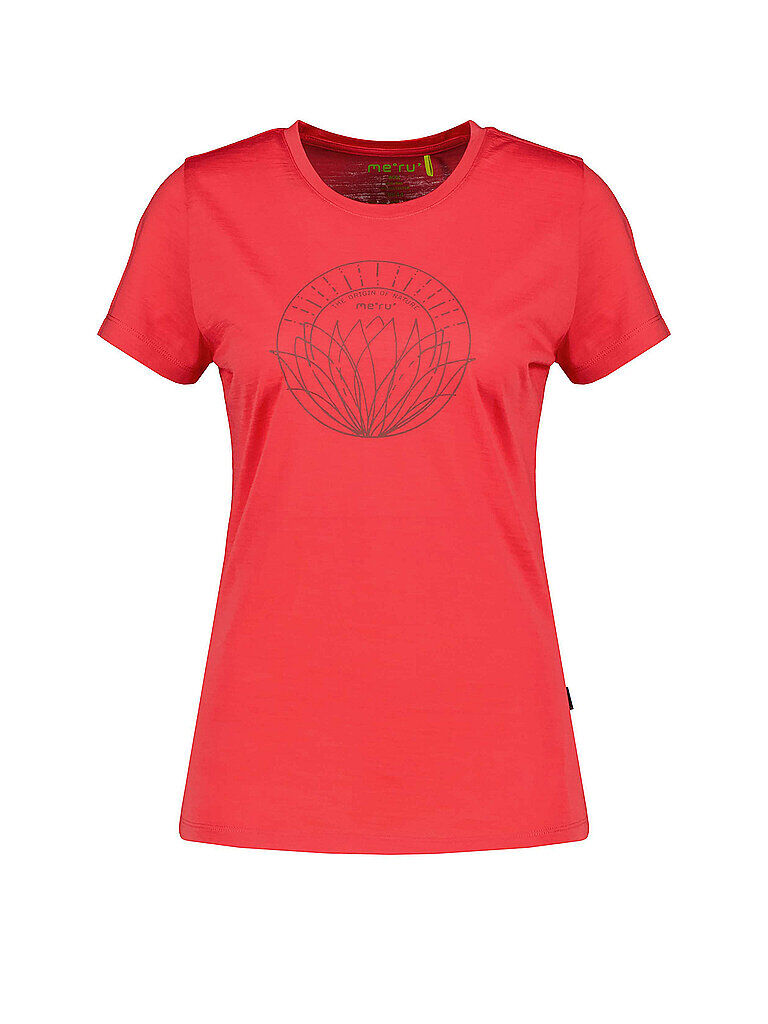 MERU Damen T-Shirt Rjukan rot   Größe: 36   TMX227N Auf Lager Damen 36