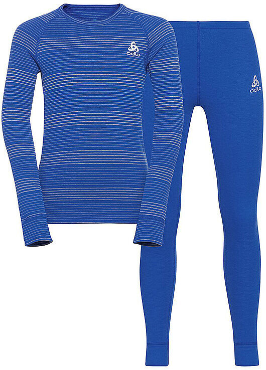 ODLO Kinder Funktionswäsche Active Warm ECO blau   Größe: 140   159449 Auf Lager Unisex 140