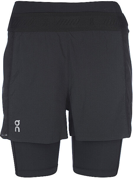 ON Damen 2in1 Laufshort Active schwarz   Größe: S   225 Auf Lager Damen S