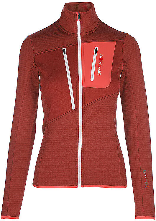 ORTOVOX Damen Fleecejacke Grid Hoodie rot   Größe: XS   87202 Auf Lager Damen XS