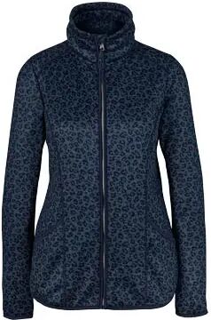 Tchibo - Strickfleecejacke - Dunkelblau/Meliert - Gr.: S Polyester Blau S