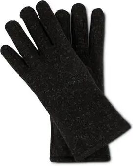 Tchibo - Strickfleece-Handschuhe - Schwarz/Meliert - Gr.: 8,5 Polyester  8,5