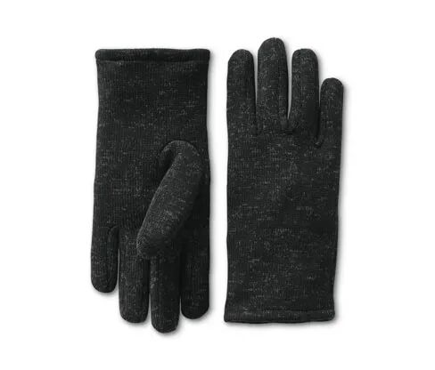 Tchibo - Strickfleece-Handschuhe - Anthrazit/Meliert - Gr.: 9,5 Polyester  9,5