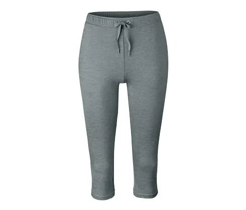 Tchibo - 3/4-Sporthose - Grau/Meliert - Gr.: M Polyester Grau M 40/42