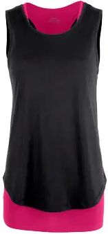 Tchibo - 2-in-1-Sporttop - Schwarz - Gr.: L Polyester  L (44/46)