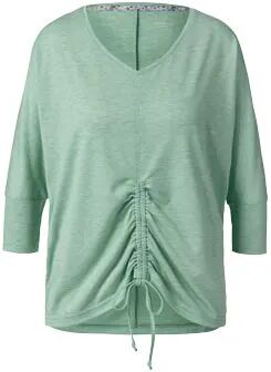 Tchibo - 3/4-Sport-und-Yogashirt - Hellgrün/Meliert - Gr.: M Polyester  M 40/42