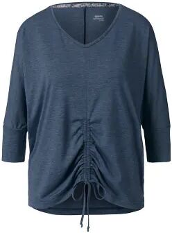 Tchibo - 3/4-Sport-und-Yogashirt - Blau/Meliert - Gr.: XS Polyester Blau XS 32/34