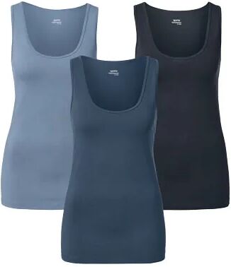 Tchibo - 3 Tops - Blau - Gr.: XS Baumwolle  XS 32/34