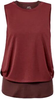 Tchibo - 2-in-1-Sporttop - Dunkelrot - Gr.: M Polyester Rot M