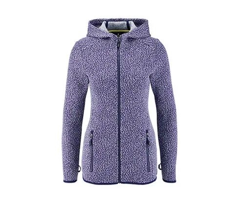 Tchibo - Strickfleece-Jacke - Lila/Meliert - Gr.: S Microfleece Lila S 36/38