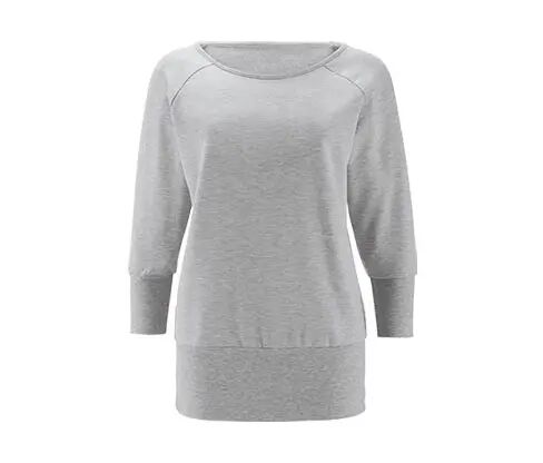 Tchibo - Sweatshirt mit Fledermausärmeln - Grau/Meliert - Gr.: S Polyester Grau S 36/38
